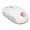 MSI herní myš CLUTCH GM11 WHITE Gaming/ 5.000 dpi/ RGB Lighting/ 6 tlačítek/ USB
