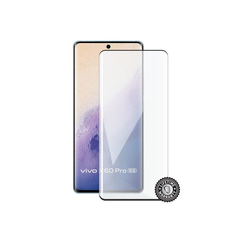 Screenshield VIVO X60 Pro (full COVER black) Tempered Glass Protection