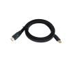 TB HDMI kabel 2v1 flat, černý, 2m