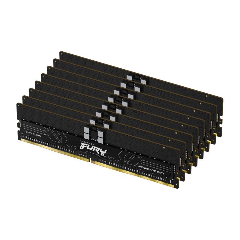 Kingston 128GB DDR5 7200MT/S CL38 DIMM/K8 FURY Renegade Pro Black ECC