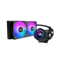 Cooler Master vodní chladič MasterLiquid Core Nex Digital 240 Black ARGB, 2x 120mm, ARGB, LGA1851, AM5, Černá