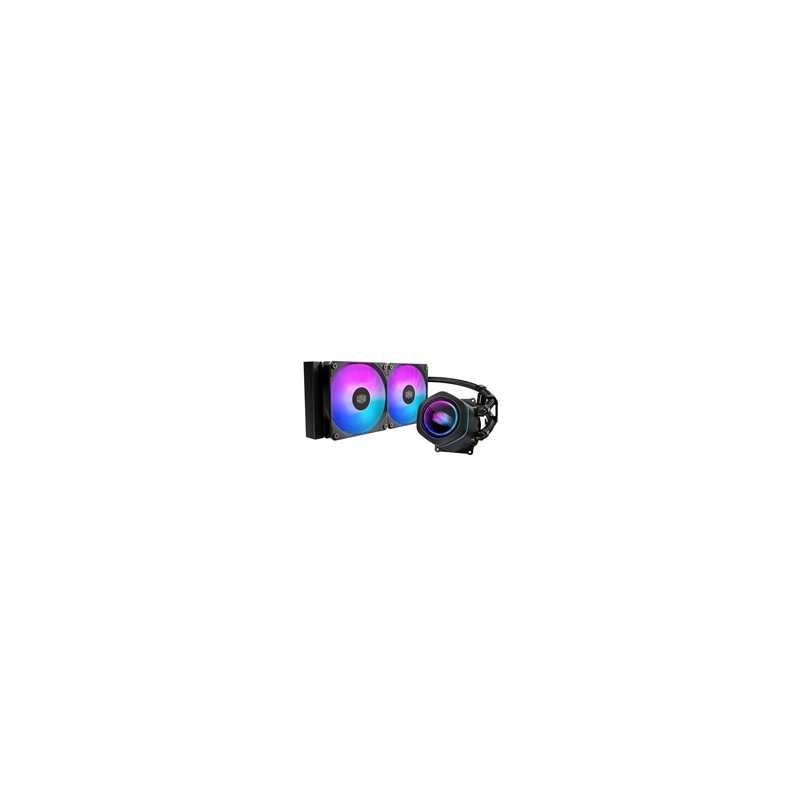 Cooler Master vodní chladič MasterLiquid Core Nex Digital 240 Black ARGB, 2x 120mm, ARGB, LGA1851, AM5, Černá