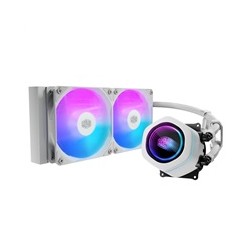 Cooler Master vodní chladič MasterLiquid Core Nex Digital 240 White ARGB, 2x 120mm, ARGB, LGA1851, AM5, Bílá