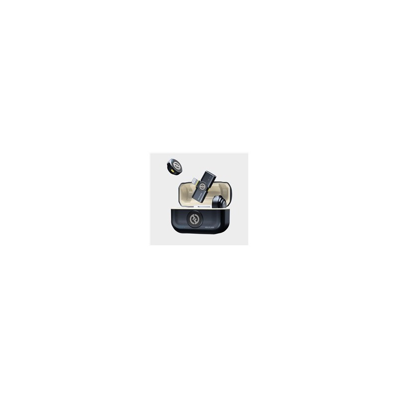 Hollyland Lark M2 Lightning - Wireless Lavalier Microphone with Lightning Plug (Duo,Shine Charcoal)