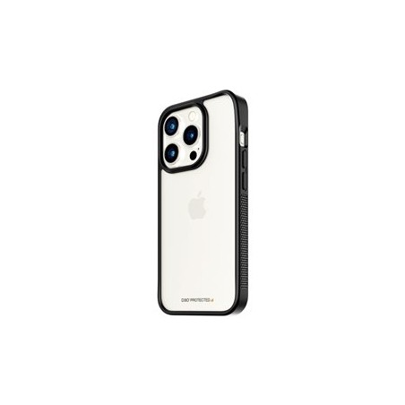 PanzerGlass ClearCase - Zadní kryt pro mobilní telefon - tvrzené sklo, plastový rám, D3O Bio - cerná, pruhledná - pro Apple