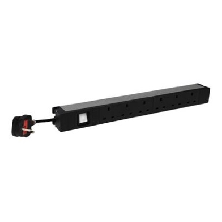 Basic PDU 19" 6 UK outputs switch
