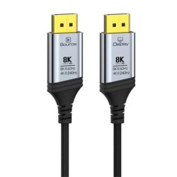 PremiumCord 8K Optický DisplayPort 1.4 přípojný kabel M/M, zlacené zastříknuté konektory, 30m