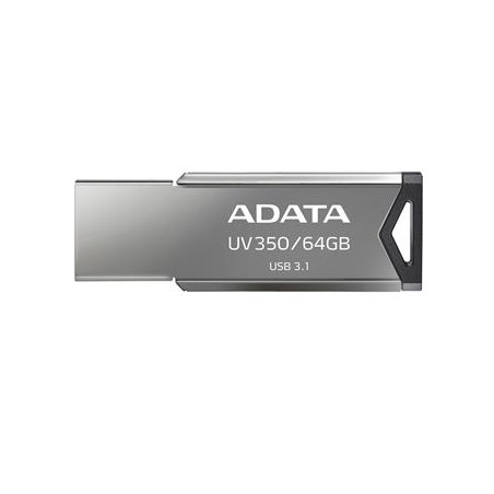 ADATA UV350/64GB/USB 3.1/USB-A/Stříbrná
