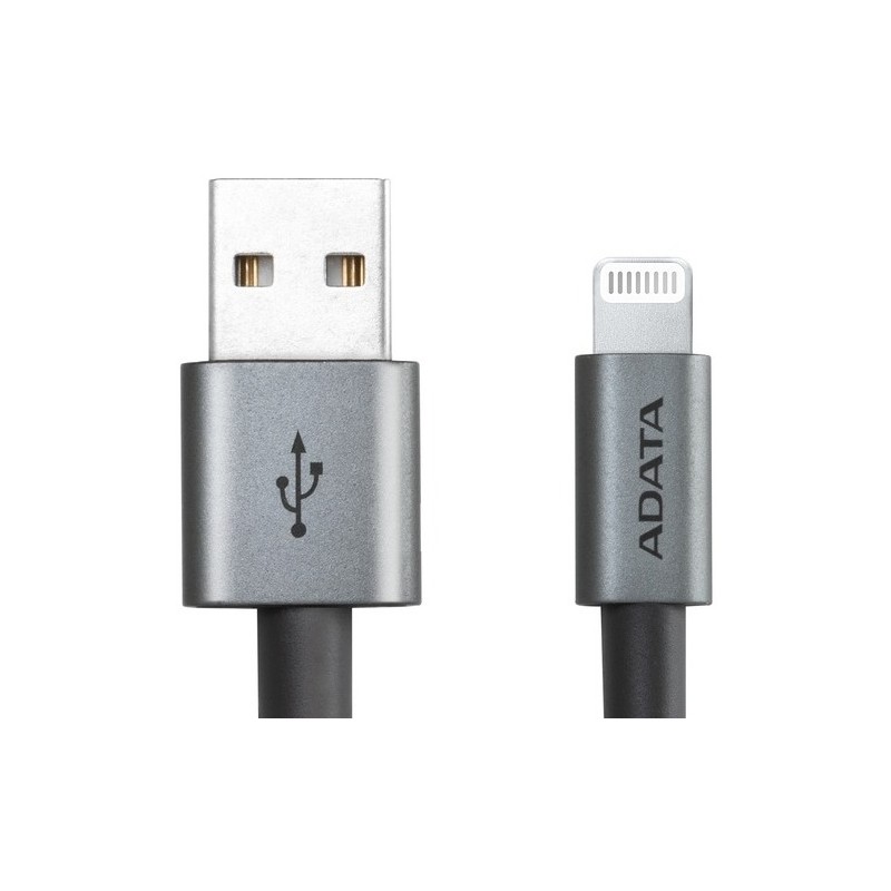 ADATA Lightning kabel MFi titanový pletený