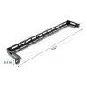 Delock 19 0.5U L-shaped panel 80 mm wit, Delock 19 0.5U L-shaped panel 80 mm wit