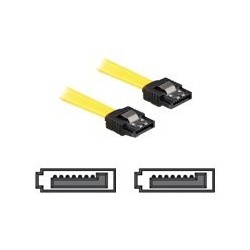 Kabel SATA 20 cm gelb ge/ge Metall, Kabel SATA 20 cm gelb ge/ge Metall
