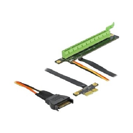 Riser Karte PCI Express x1 zu x16 mit fl, Riser Karte PCI Express x1 zu x16 mit fl 85762