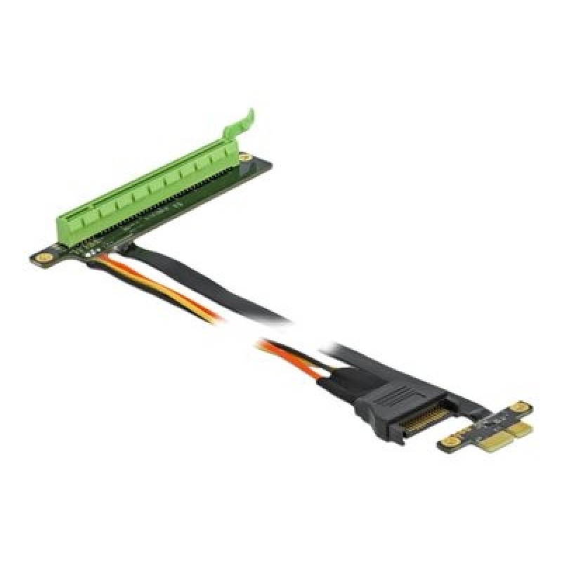 Riser Karte PCI Express x1 zu x16 mit fl, Riser Karte PCI Express x1 zu x16 mit fl 85763