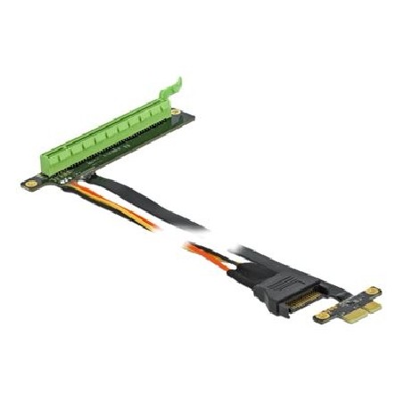 Riser Karte PCI Express x1 zu x16 mit fl, Riser Karte PCI Express x1 zu x16 mit fl 85763