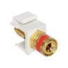 Keystone Polklemme Gewindebuchse rot/, Keystone Polklemme Gewindebuchse rot/ 86304