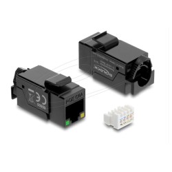Delock Keystone Module RJ45 jack Cat.6A, Delock Keystone Module RJ45 jack Cat.6A 86609