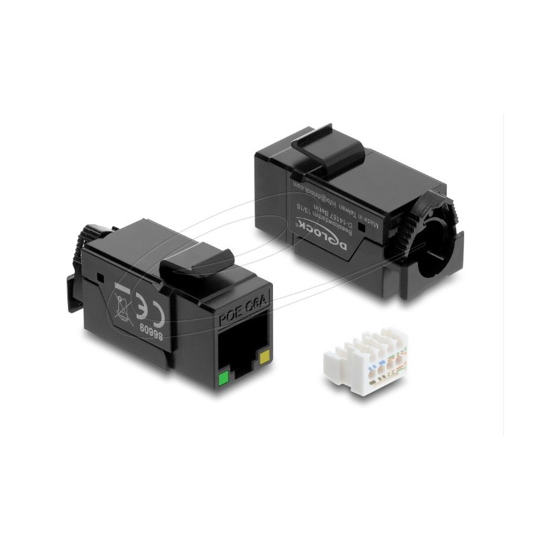 Delock Keystone Module RJ45 jack Cat.6A, Delock Keystone Module RJ45 jack Cat.6A 86609