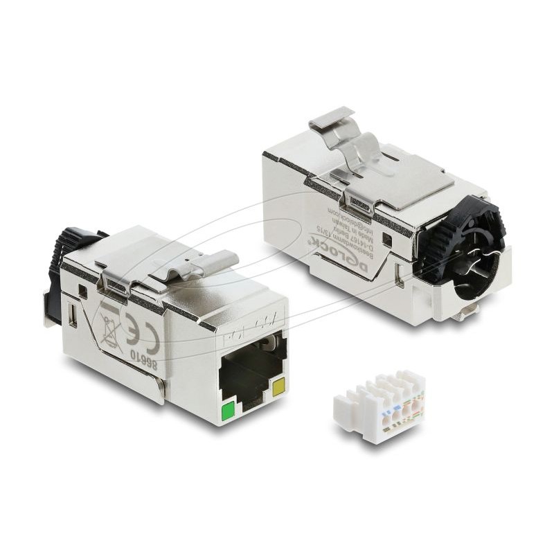Delock Keystone Module RJ45 jack Cat.6A, Delock Keystone Module RJ45 jack Cat.6A 86610