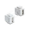 Delock Mini Keystone Module Coupler USB, Delock Mini Keystone Module Coupler USB