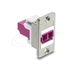 Delock Panel Mount LC Duplex female to L, Delock Panel Mount LC Duplex female to L 91100