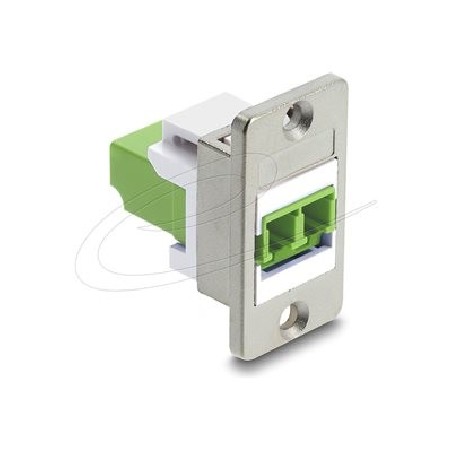 Delock Panel Mount LC Duplex female to L, Delock Panel Mount LC Duplex female to L 91105