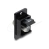 Delock Panel Mount F female to F female, Delock Panel Mount F female to F female