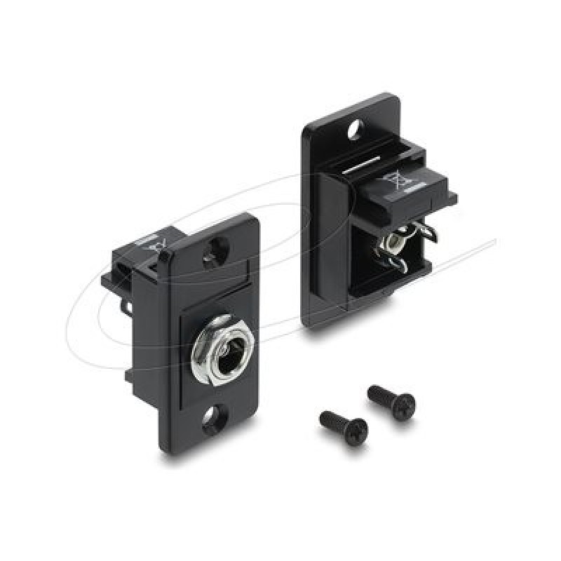 Delock Panel Mount DC 5.5 x 2.5 mm femal, Delock Panel Mount DC 5.5 x 2.5 mm femal