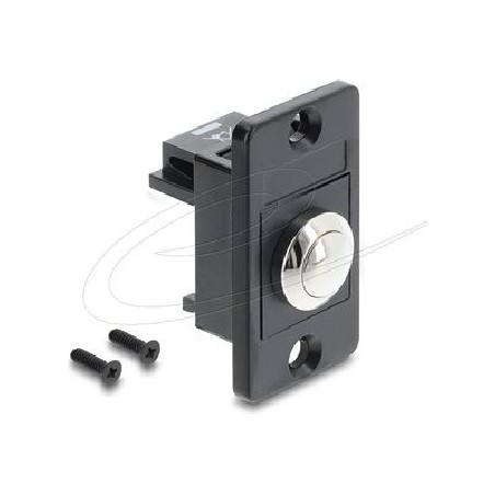 Delock Panel Mount Push-button black, Delock Panel Mount Push-button black