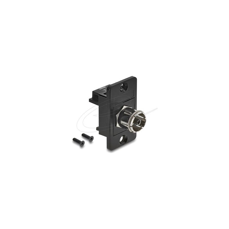 Delock Panel Mount IEC female to F femal, Delock Panel Mount IEC female to F femal 91196