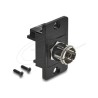 Delock Panel Mount IEC female to F femal, Delock Panel Mount IEC female to F femal 91196