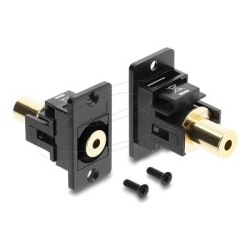 Delock Panel Mount stereo jack female 3., Delock Panel Mount stereo jack female 3. 91223