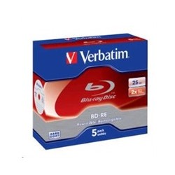 VERBATIM BD-RE(5-pack)Blu-Ray/Jewel/2x/25GB