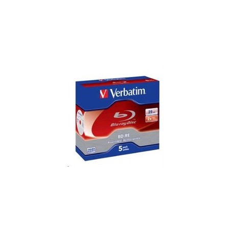 VERBATIM BD-RE(5-pack)Blu-Ray/Jewel/2x/25GB