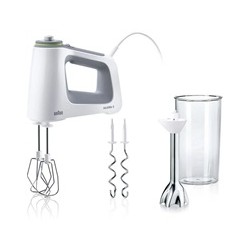 Braun MultiMix 5 HM5107WH ruční šlehač a tyčový mixér, bílá, příkon 750 W, 9 rychlostí, technologie SmartMix