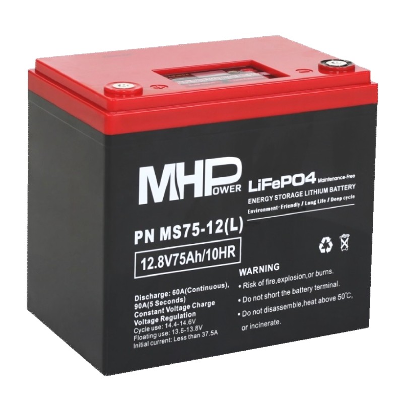 MHPower MS75-12(L) Lithium baterie LiFePO4 12V/75A