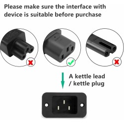 PremiumCord Kabel síťový 230V k počítači 2m, IEC konektor do úhlu 90° zahnutý dolů