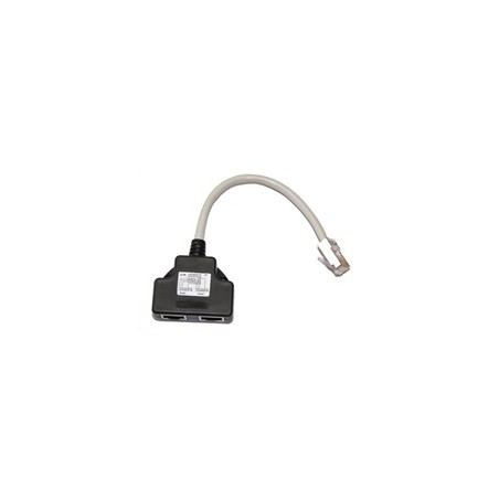 Adaptér rozdvojka RJ45, 1x8p8c/2x8p4c, PC-PC, stíněný