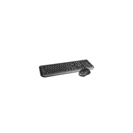 C-TECH klávesnice s myší WLKMC-01, USB, černá, wireless, CZ+SK