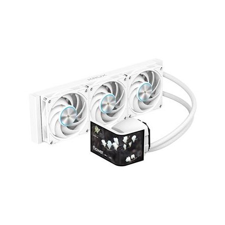 Krux vodní chladič CPU HydroArc 360 / 3x120mm ARGB / customizovaný LCD / bílý