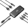 PORT CONNECT Cestovní dokovací stanice USB-C, 2×4K, 7portů, PD100W