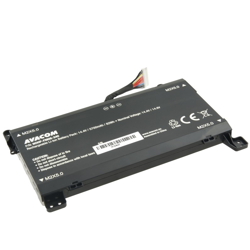 Baterie AVACOM pro HP Omen 17 TPN-Q195 Li-Ion 14,4V 5700mAh 82Wh - 16 pinový konektor