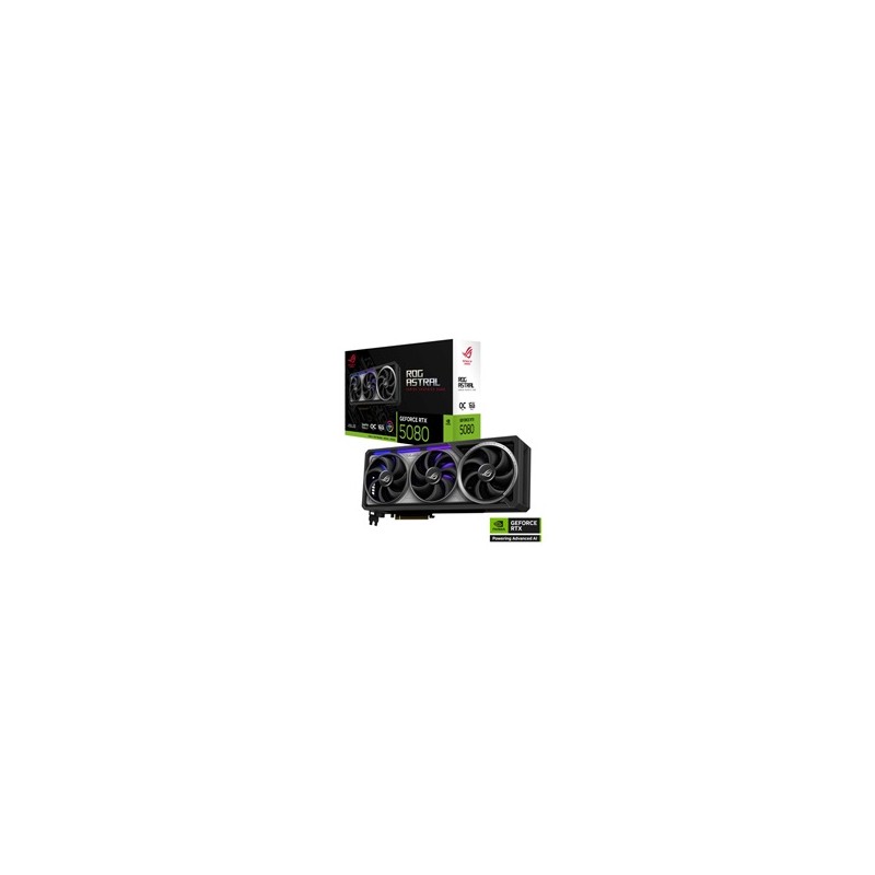 ASUS VGA NVIDIA GeForce RTX 5080 ROG ASTRAL 16GB OC, 16GB GDDR7, 3xDP, 2xHDMI