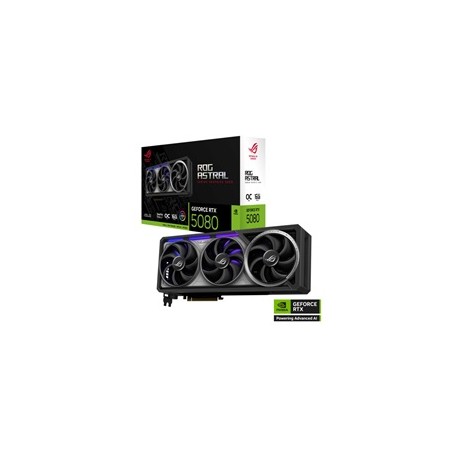 ASUS VGA NVIDIA GeForce RTX 5080 ROG ASTRAL 16GB OC, 16GB GDDR7, 3xDP, 2xHDMI
