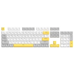 Marvo sada vyměnitelných kláves, PBT Keycap set KP-04 US, žlutá, DOPRODEJ