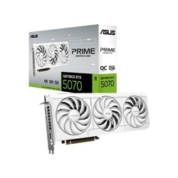 ASUS VGA NVIDIA GeForce RTX 5070 PRIME 12GB OC WHITE, 12GB GDDR7, 3xDP, 1xHDMI