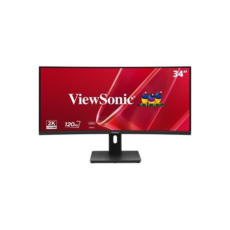 ViewSonic VA3420C-2 34" 21:9, 3440 x 1440, VA zakřivený monitor,120Hz,HDMI,DP,USB,USB-C 96W, speakers,výš. stavitelný