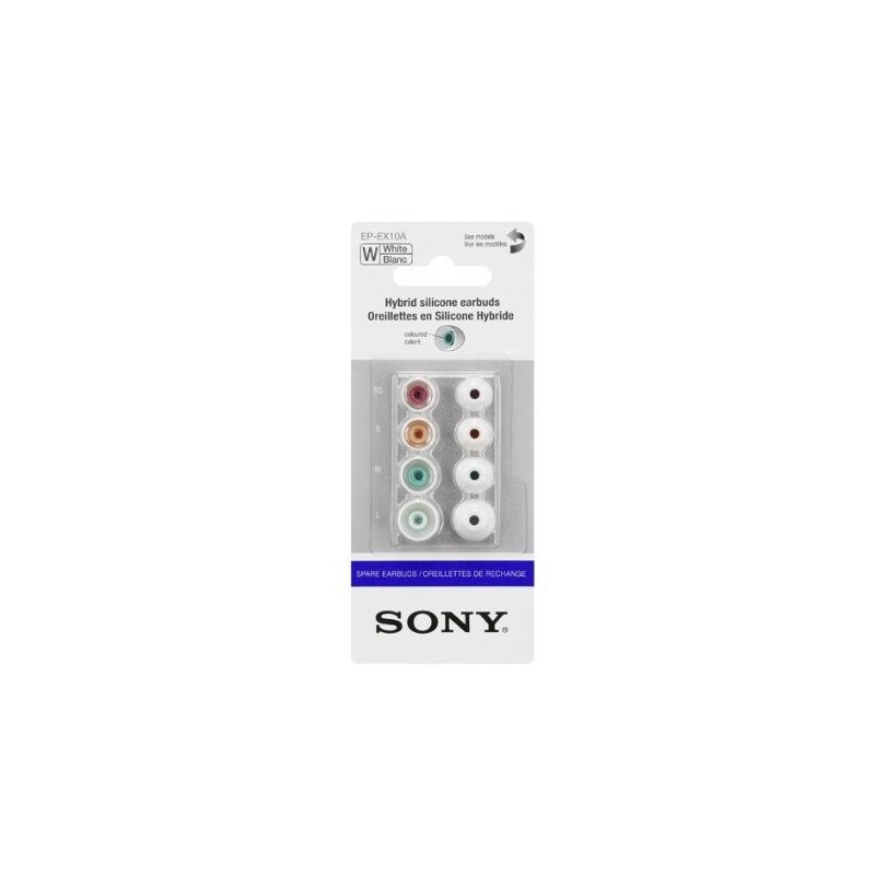 SONY náhradní silik. koncovky do sluchátek, bílé