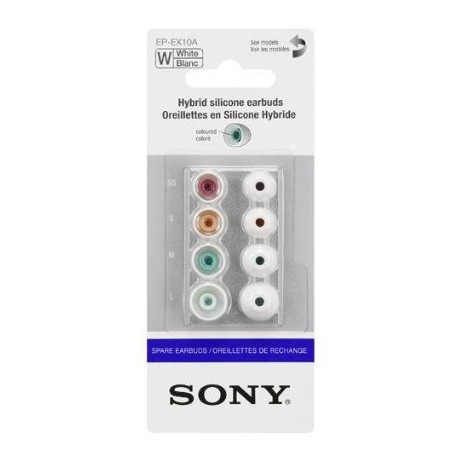 SONY náhradní silik. koncovky do sluchátek, bílé