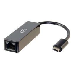 C2G USB C to Ethernet Adapter - Network Adapter with PXE Boot - M/F - Síťový adaptér - USB-C - Gigabit Ethernet x 1 - černá