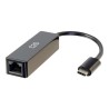 C2G USB C to Ethernet Adapter - Network Adapter with PXE Boot - M/F - Síťový adaptér - USB-C - Gigabit Ethernet x 1 - černá